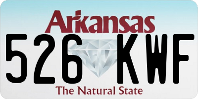 AR license plate 526KWF