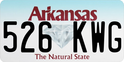 AR license plate 526KWG