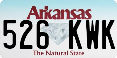 AR license plate 526KWK