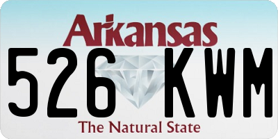 AR license plate 526KWM
