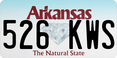 AR license plate 526KWS