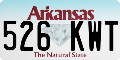 AR license plate 526KWT