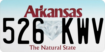 AR license plate 526KWV