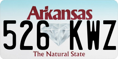 AR license plate 526KWZ