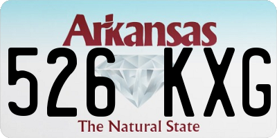 AR license plate 526KXG