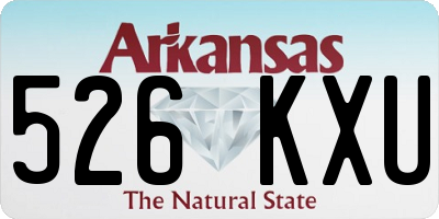 AR license plate 526KXU
