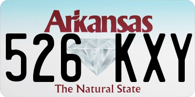 AR license plate 526KXY