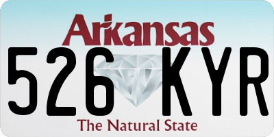 AR license plate 526KYR