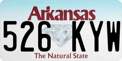 AR license plate 526KYW
