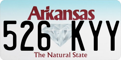 AR license plate 526KYY