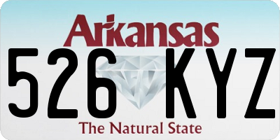 AR license plate 526KYZ