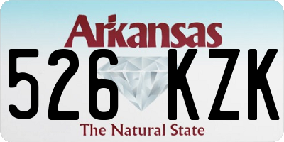 AR license plate 526KZK