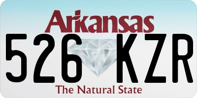 AR license plate 526KZR