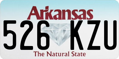 AR license plate 526KZU
