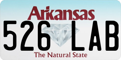 AR license plate 526LAB