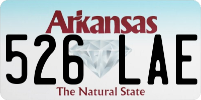 AR license plate 526LAE