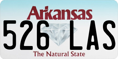 AR license plate 526LAS