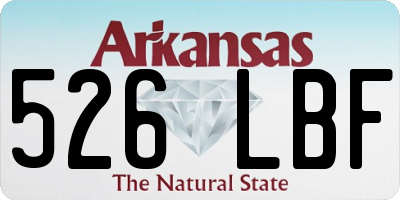 AR license plate 526LBF