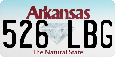 AR license plate 526LBG