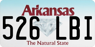 AR license plate 526LBI