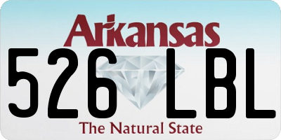 AR license plate 526LBL
