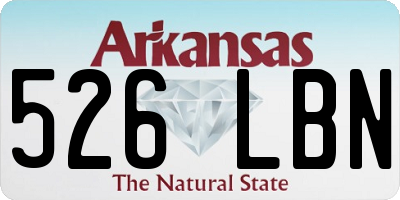 AR license plate 526LBN