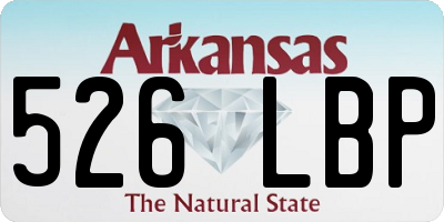 AR license plate 526LBP