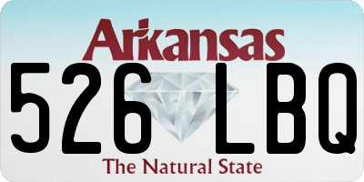 AR license plate 526LBQ