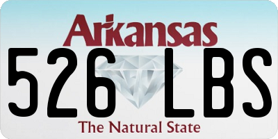 AR license plate 526LBS