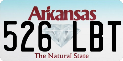 AR license plate 526LBT