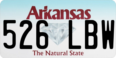 AR license plate 526LBW