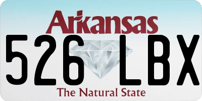 AR license plate 526LBX