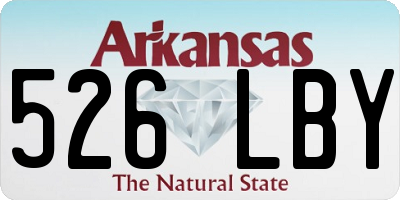 AR license plate 526LBY