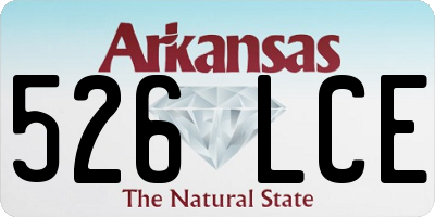 AR license plate 526LCE