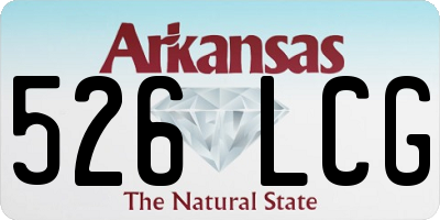AR license plate 526LCG
