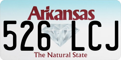 AR license plate 526LCJ