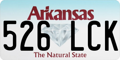 AR license plate 526LCK