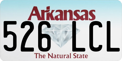 AR license plate 526LCL