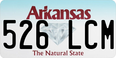 AR license plate 526LCM