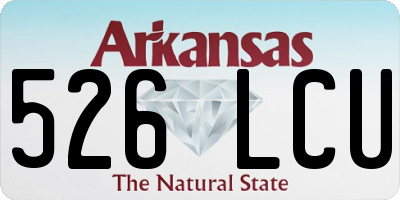 AR license plate 526LCU