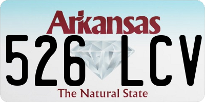 AR license plate 526LCV