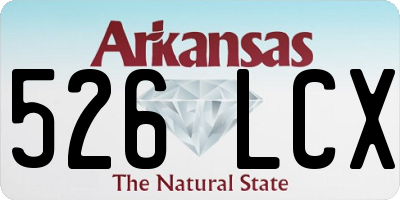AR license plate 526LCX