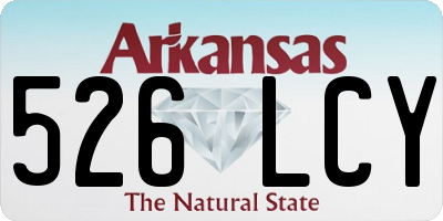 AR license plate 526LCY
