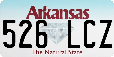 AR license plate 526LCZ