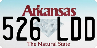AR license plate 526LDD