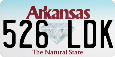 AR license plate 526LDK