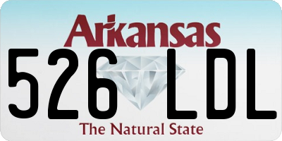 AR license plate 526LDL