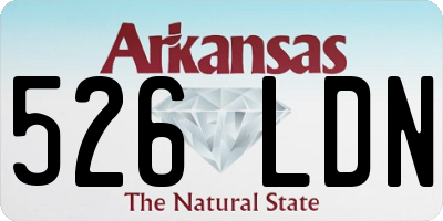 AR license plate 526LDN