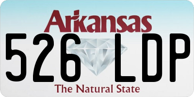 AR license plate 526LDP