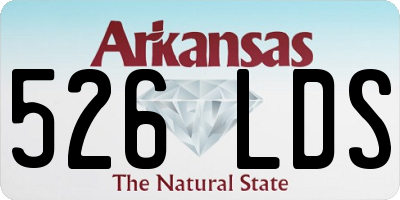AR license plate 526LDS